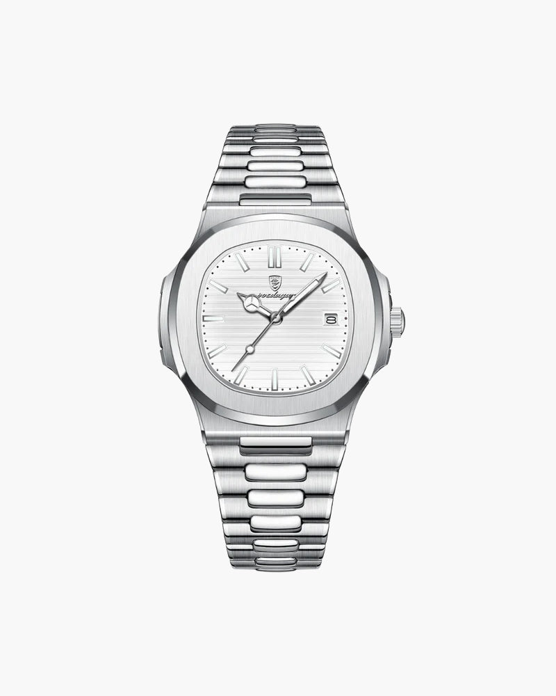 Watch Stainless Steel Quartz Waterproof Date Display