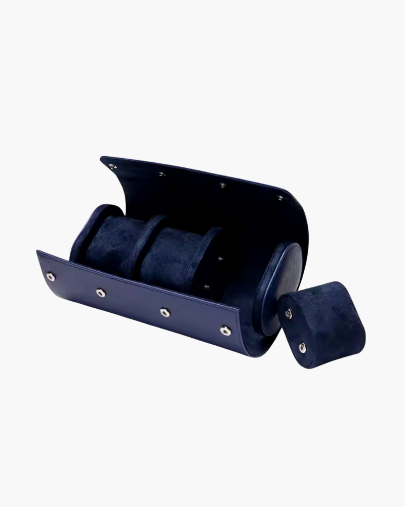 Watch Roll Leather Multi Slot Travel Case