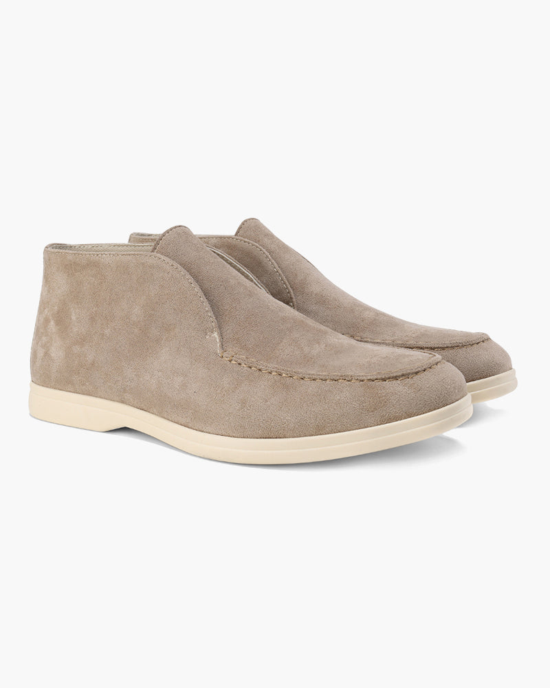 Loafer Calf Suede Slip On Stitched Upper