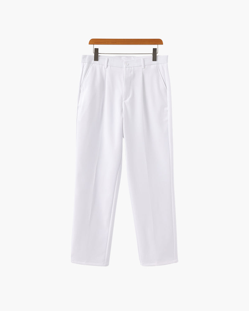 Trousers Cotton Wide Fit Relaxed Tailoring