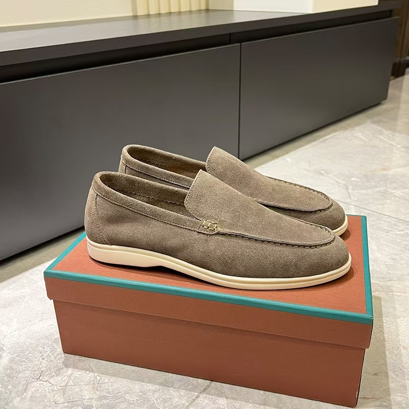 Men's Loafer Suede Slip On Cushioned Insole