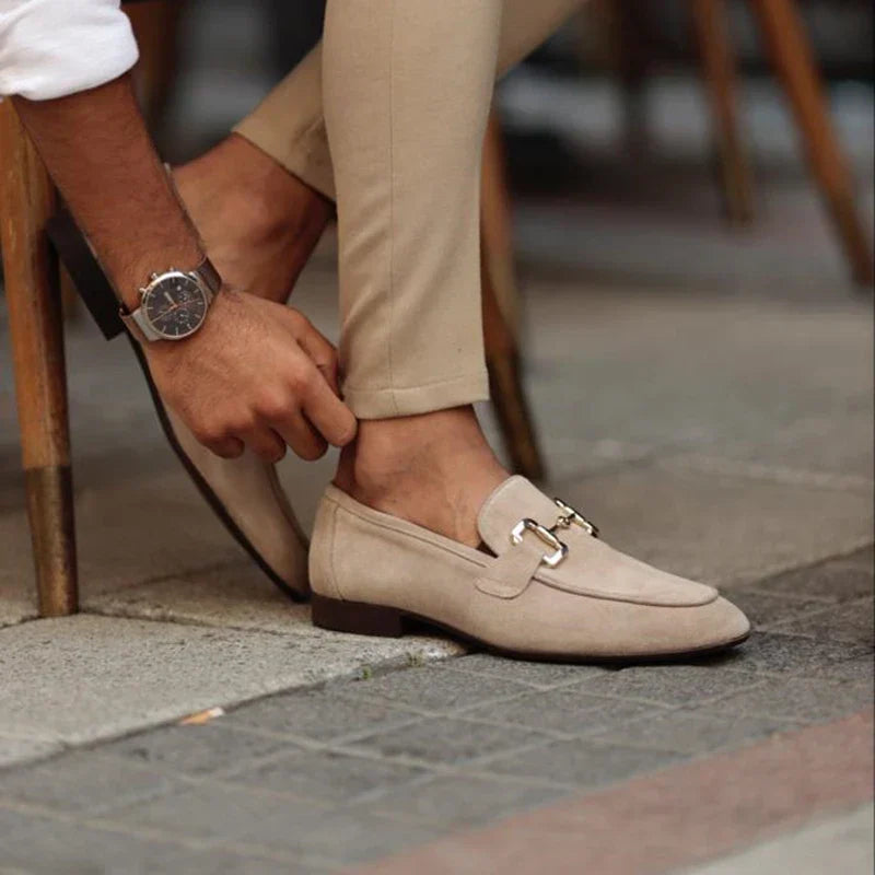 Horsebit Suede Loafers Suede Upper Metal Horsebit Detail Slip On Smart Casual