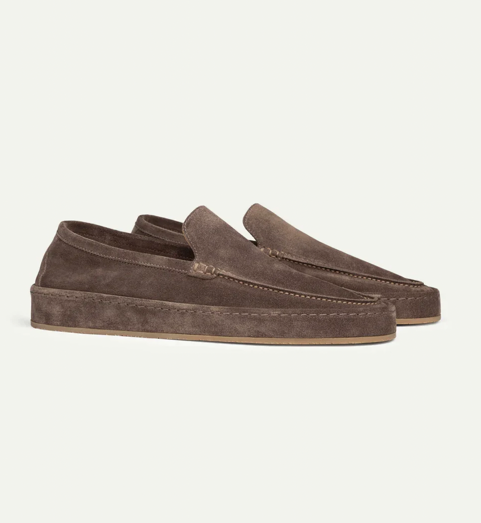 Men's Loafer Suede Slip On Cushioned Insole