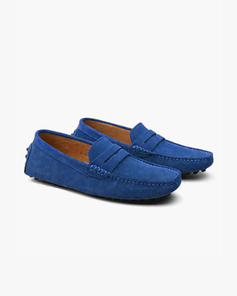 Loafer Suede Penny Slip On Driving Moccasin Sole