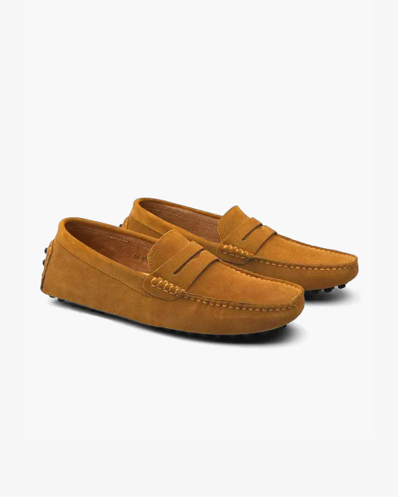Loafer Suede Penny Slip On Driving Moccasin Sole
