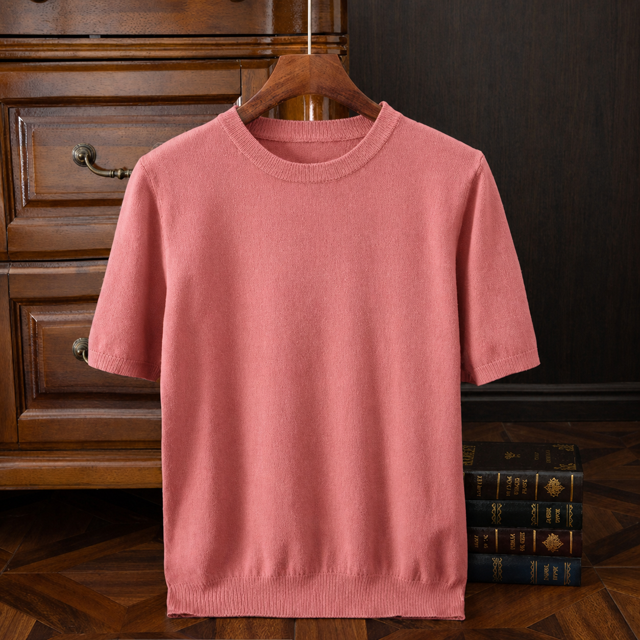 T Shirt Merino Wool Knit Relaxed Fit Breathable