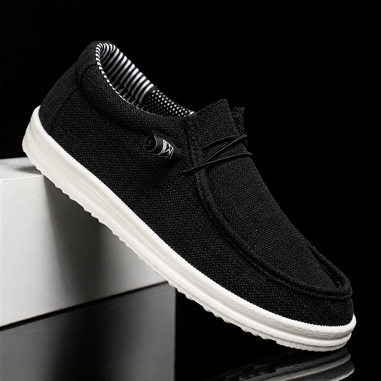Men's Loafer Canvas Slip On Lightweight Casual