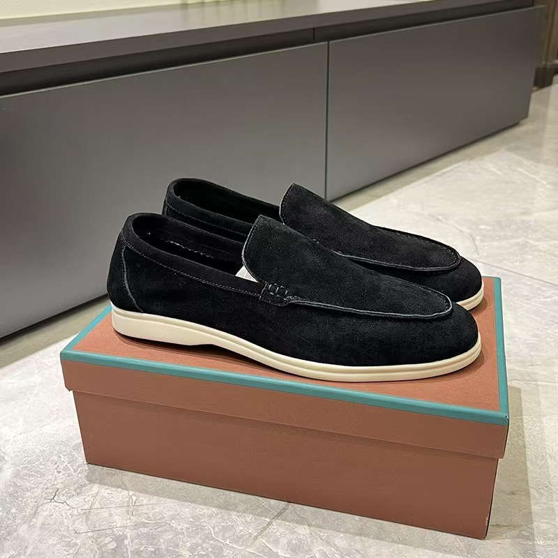 Men's Loafer Suede Slip On Cushioned Insole