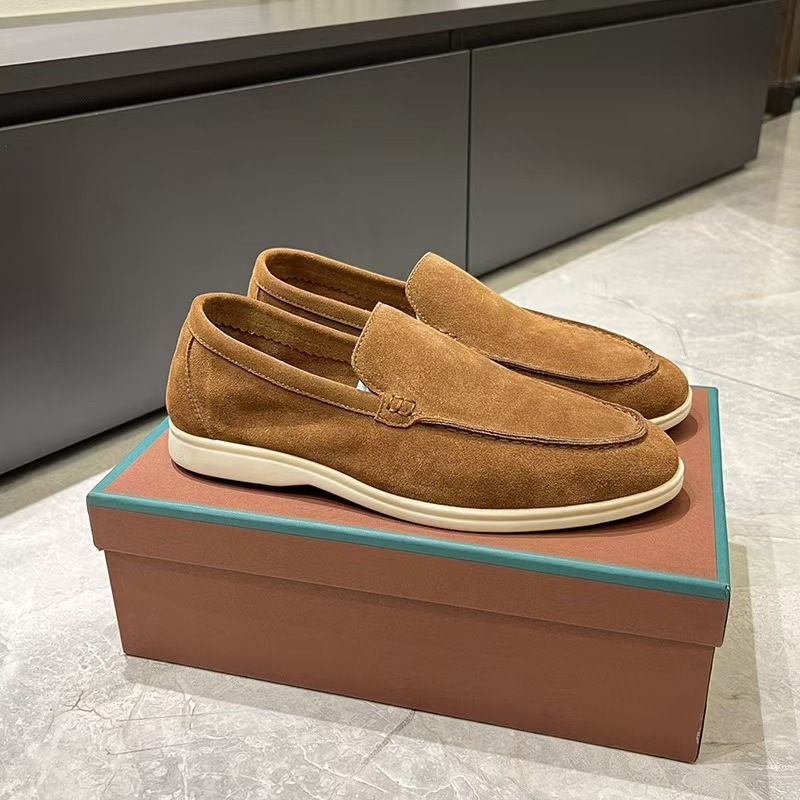 Men's Loafer Suede Slip On Cushioned Insole