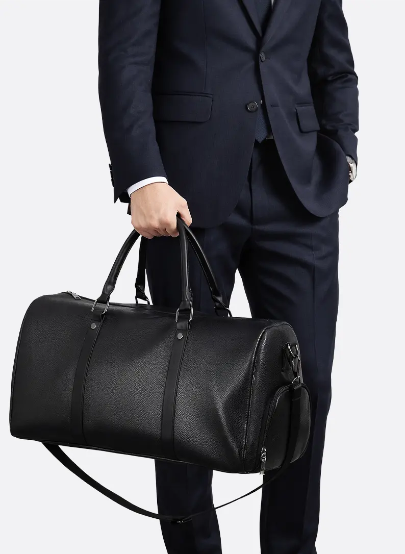 Bag Duffle Weekend Zip Detachable Shoulder Strap