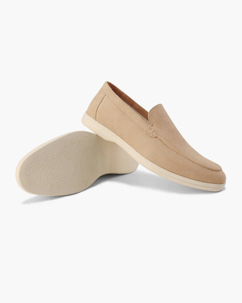 Suede Loafers Men Slip On Casual Summer Shoes
