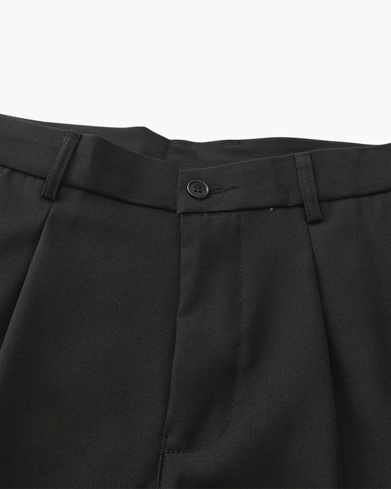 Trousers Cotton Wide Fit Relaxed Tailoring