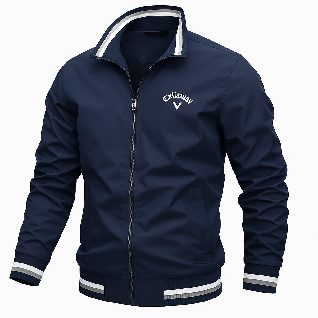 Men's Jacket Stand Collar Full Zip