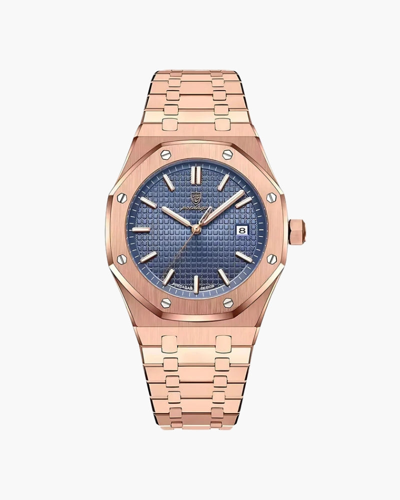 Watch Quartz Stainless Steel Date Display