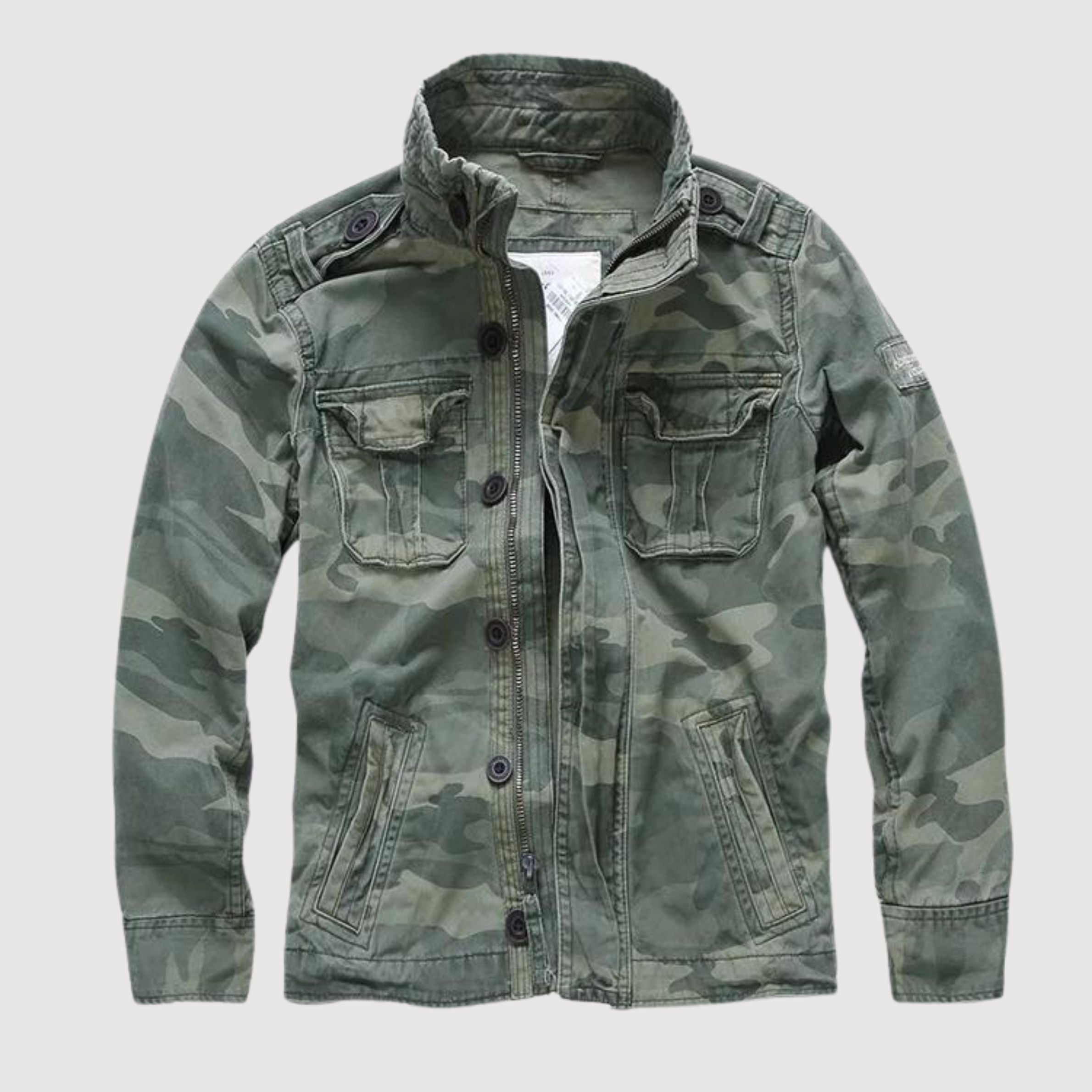 Men's Denim Jacket Utility Retro Regular Fit