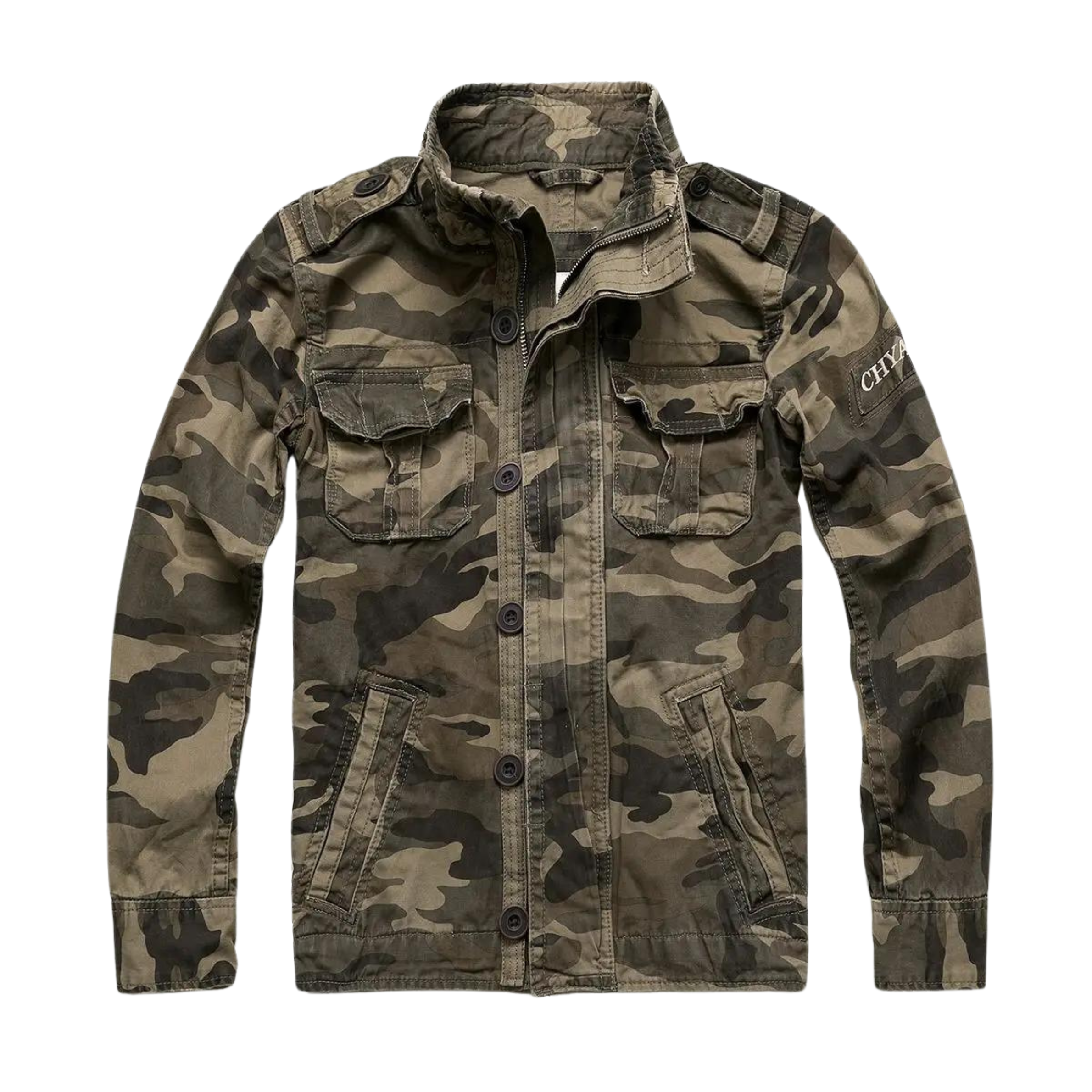 Men's Denim Jacket Utility Retro Regular Fit