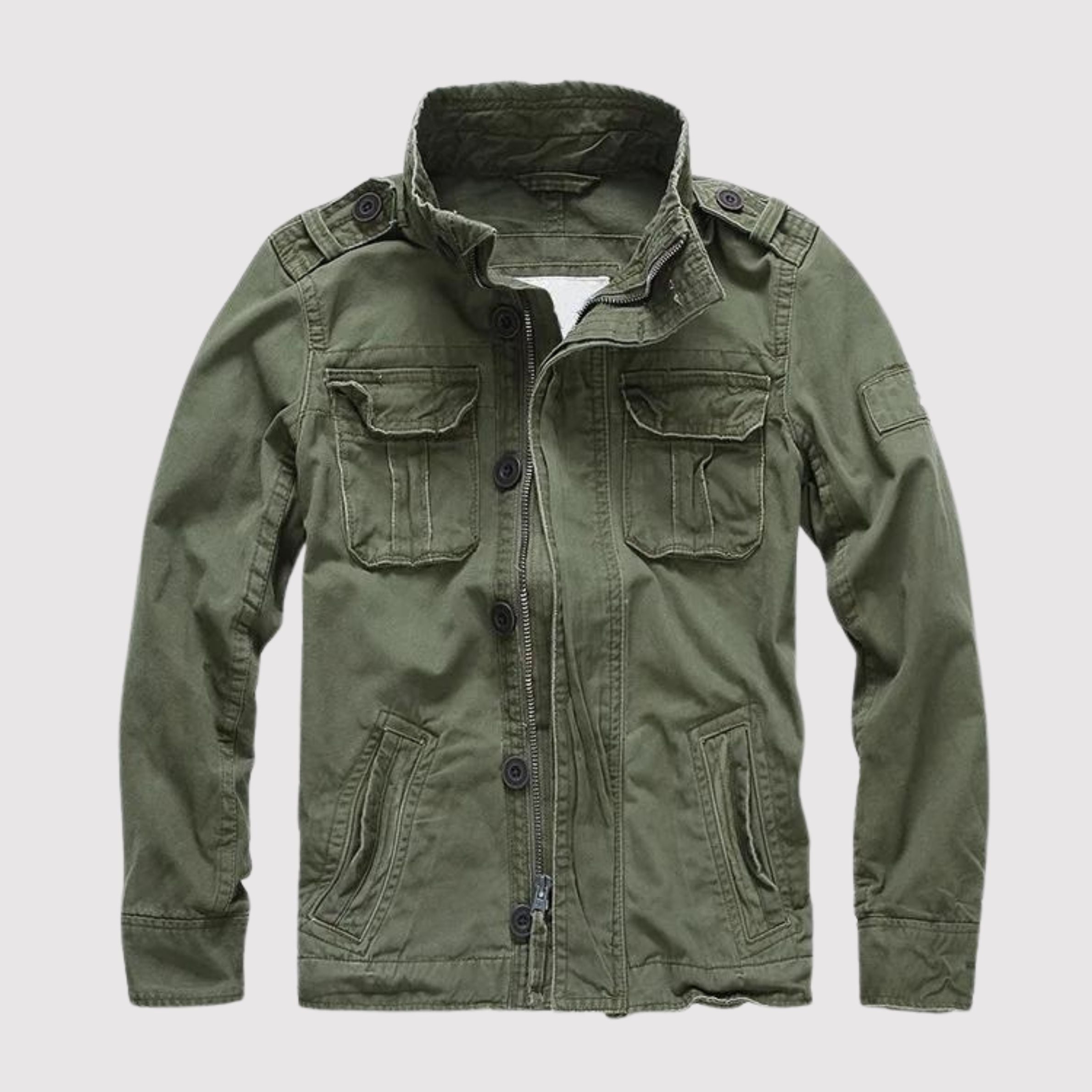 Men's Denim Jacket Utility Retro Regular Fit