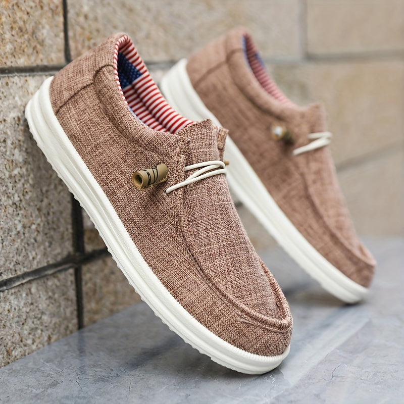 Men's Loafer Canvas Slip On Lightweight Casual