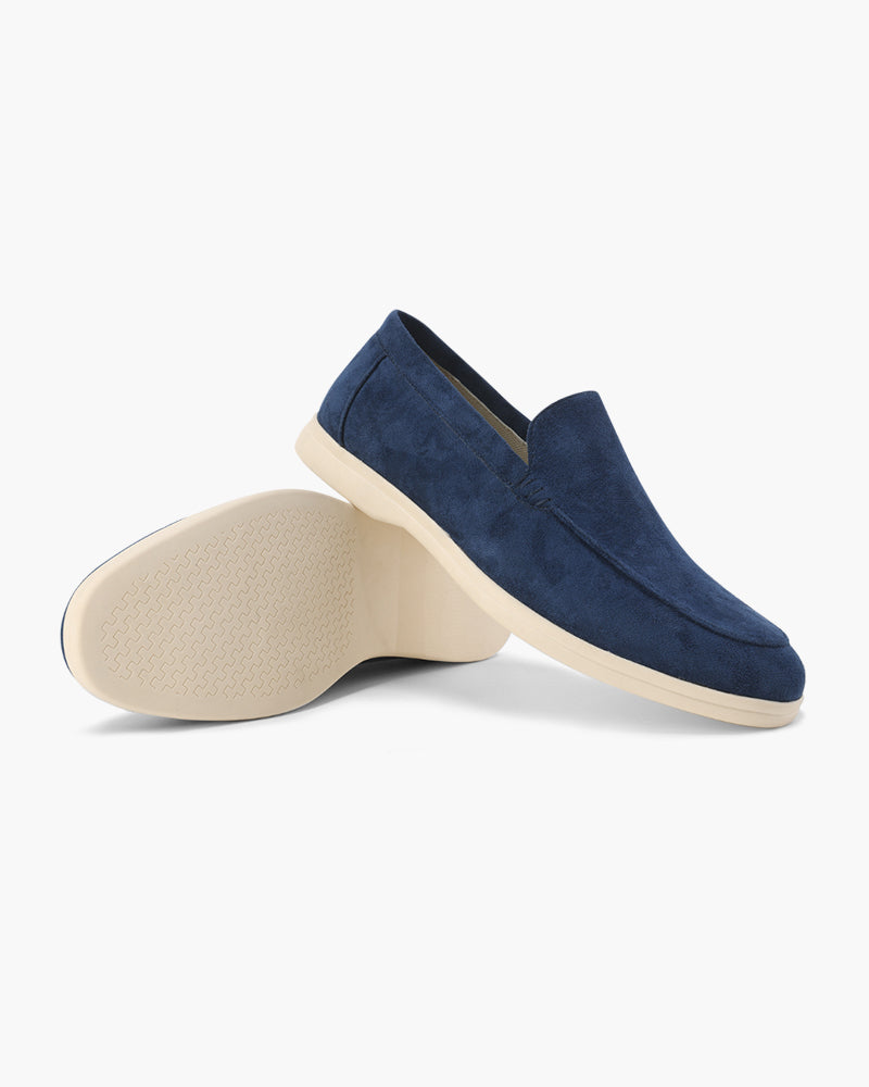 Suede Loafers Men Slip On Casual Summer Shoes