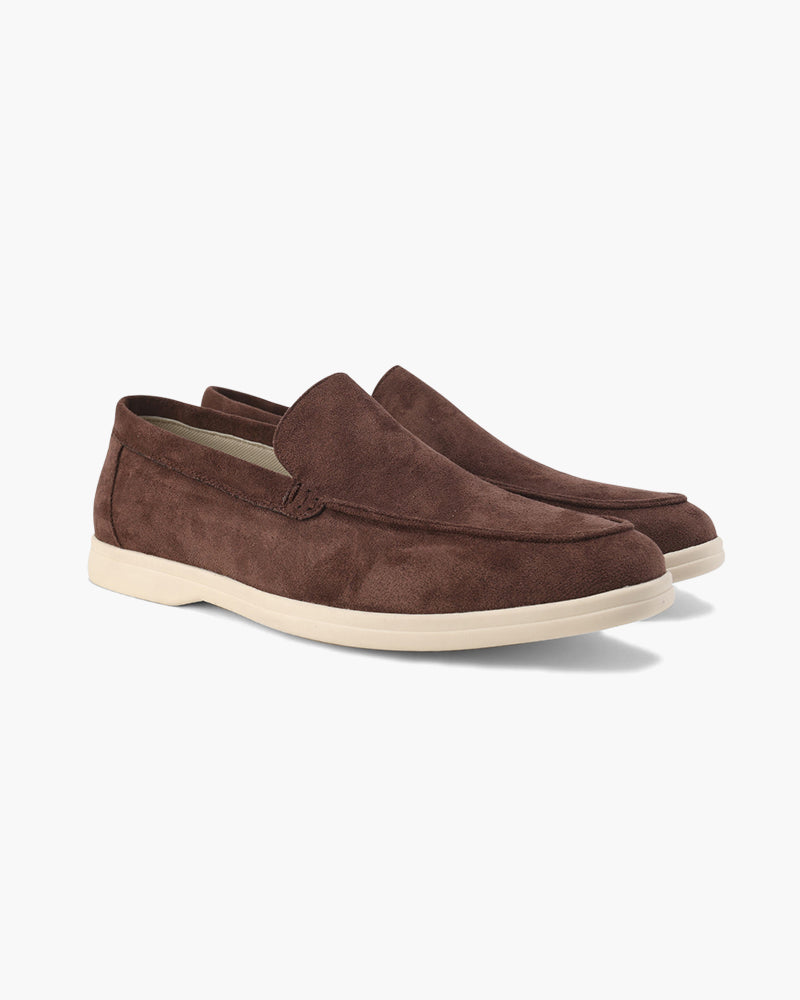 Suede Loafers Men Slip On Casual Summer Shoes