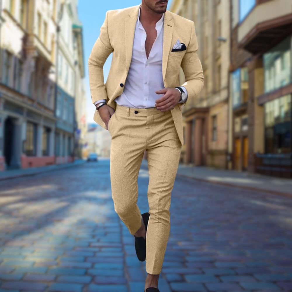 Men's Suit Slim Fit Two Piece Tailored