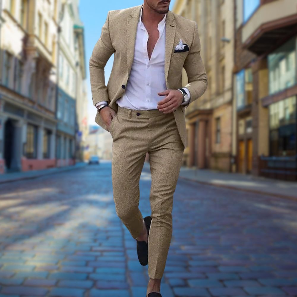 Men's Suit Slim Fit Two Piece Tailored