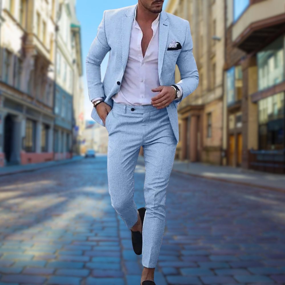 Men's Suit Slim Fit Two Piece Tailored