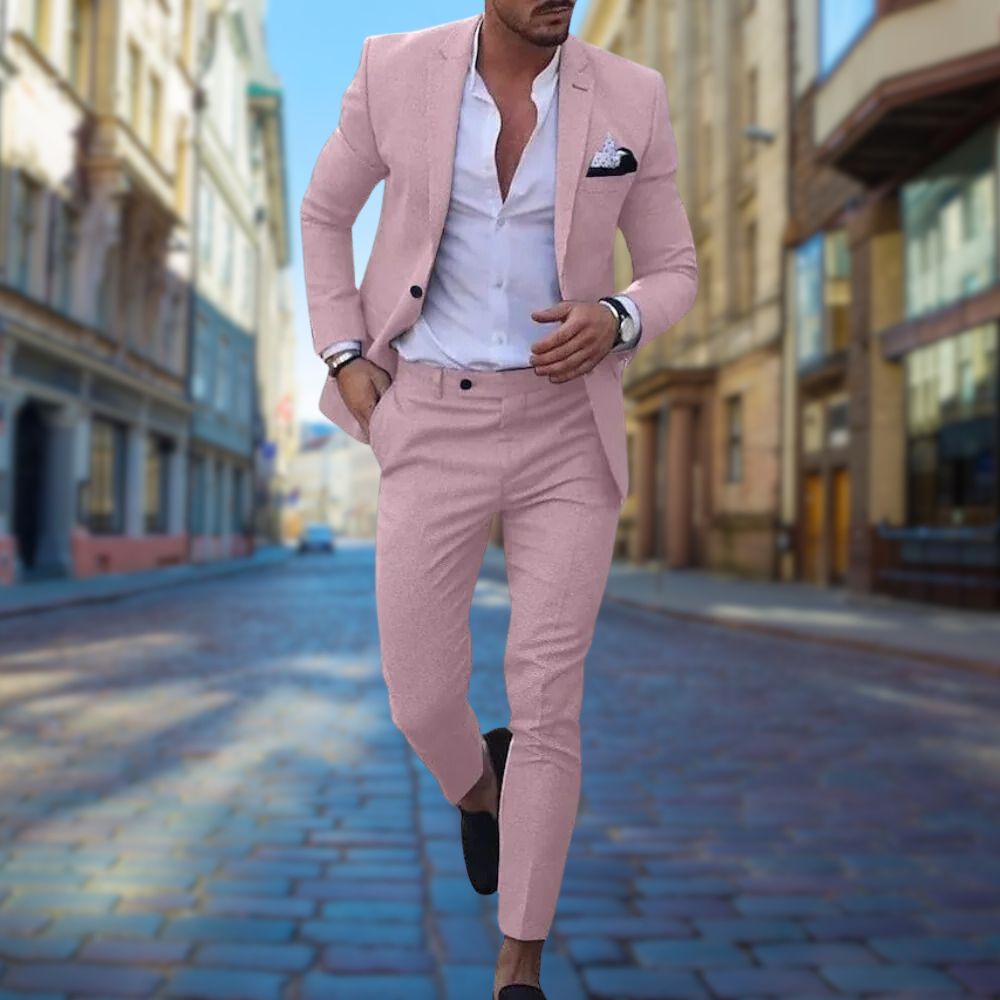 Men's Suit Slim Fit Two Piece Tailored