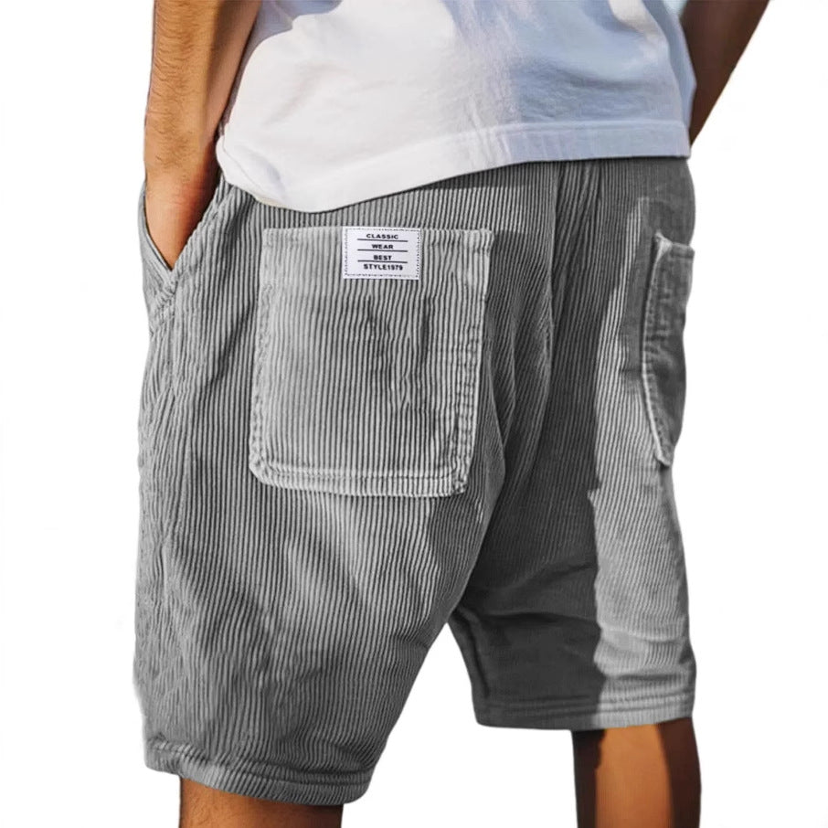 Men's Shorts Textured Tailored Slim Fit