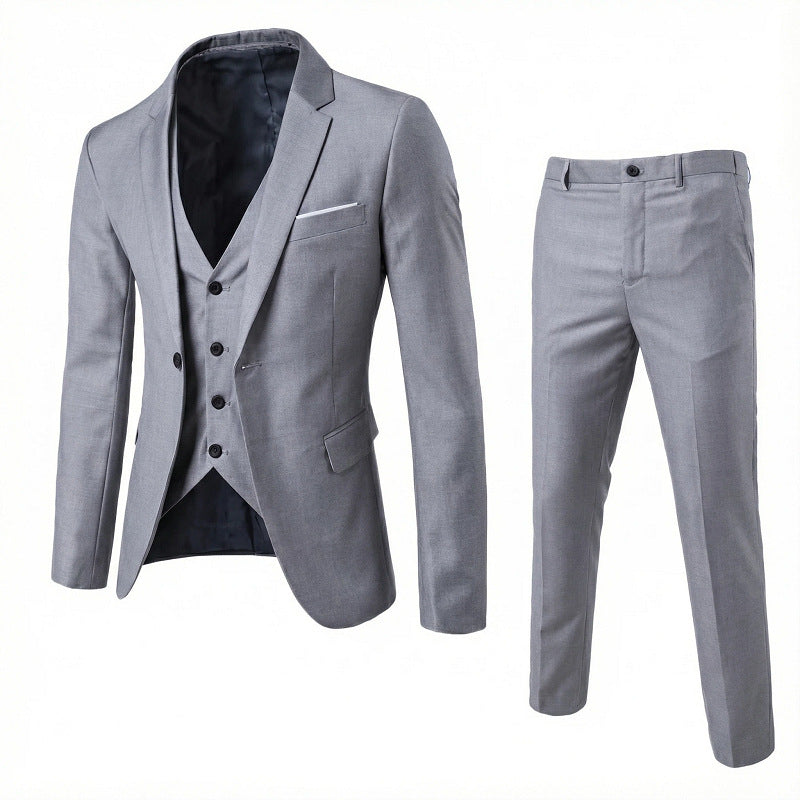 Men's Business Suit Set Notch Lapel Two Piece