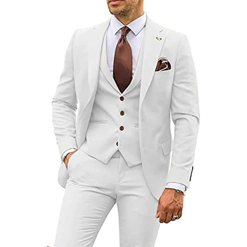 Men's Three Piece Suit Set Notch Lapel Wedding