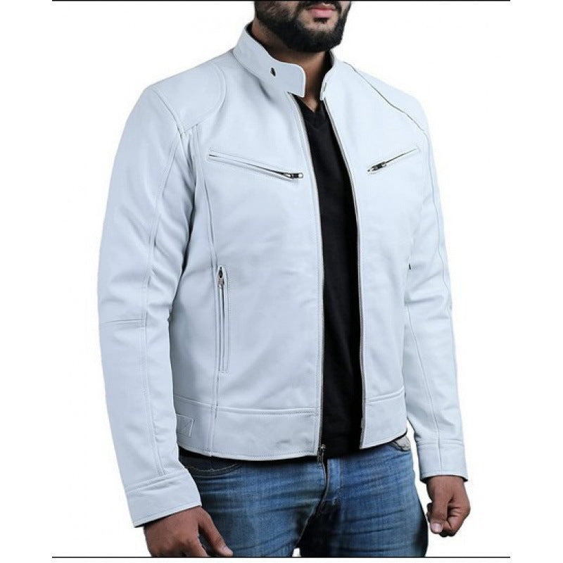 Jacket Leather Rider Structured Fit
