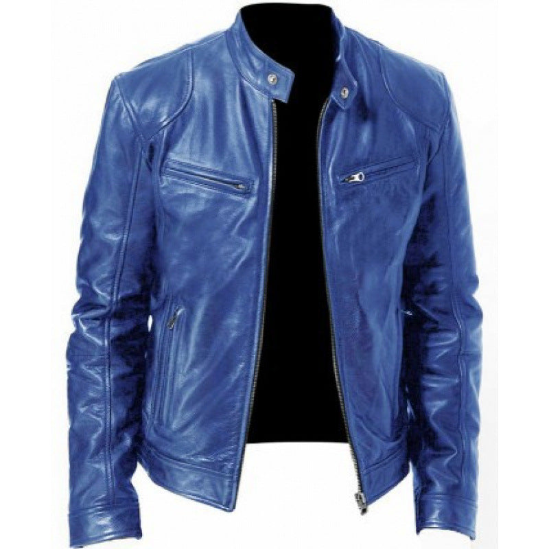 Jacket Leather Rider Structured Fit