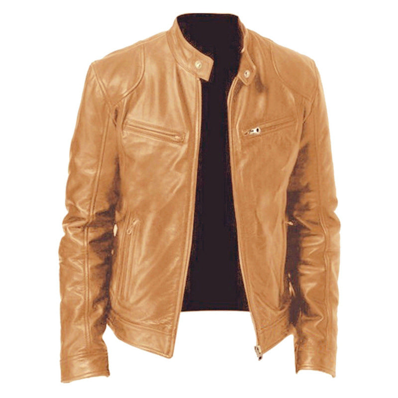Jacket Leather Rider Structured Fit