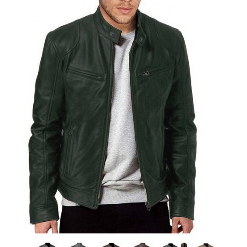 Jacket Leather Rider Structured Fit