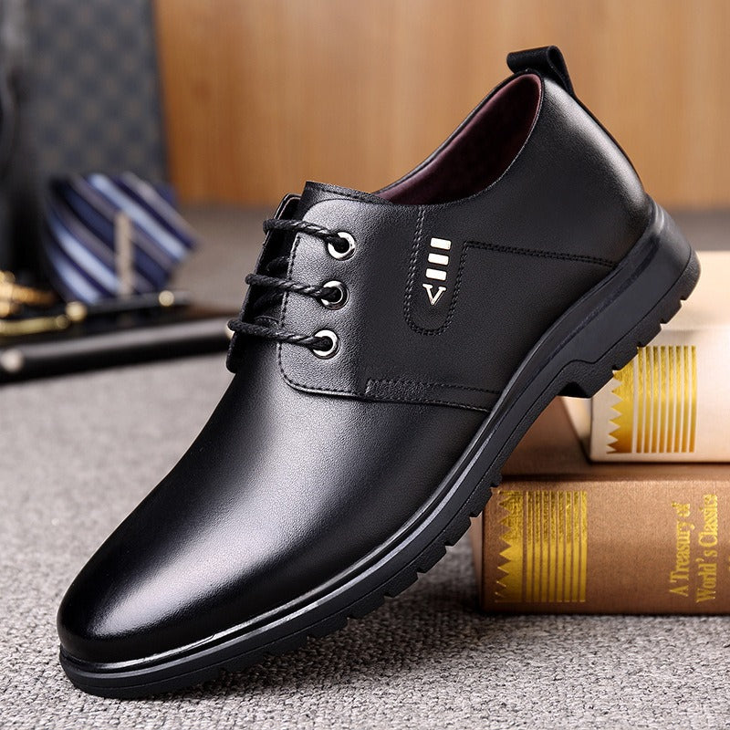Men's Leather Dress Shoes Lace Up Business