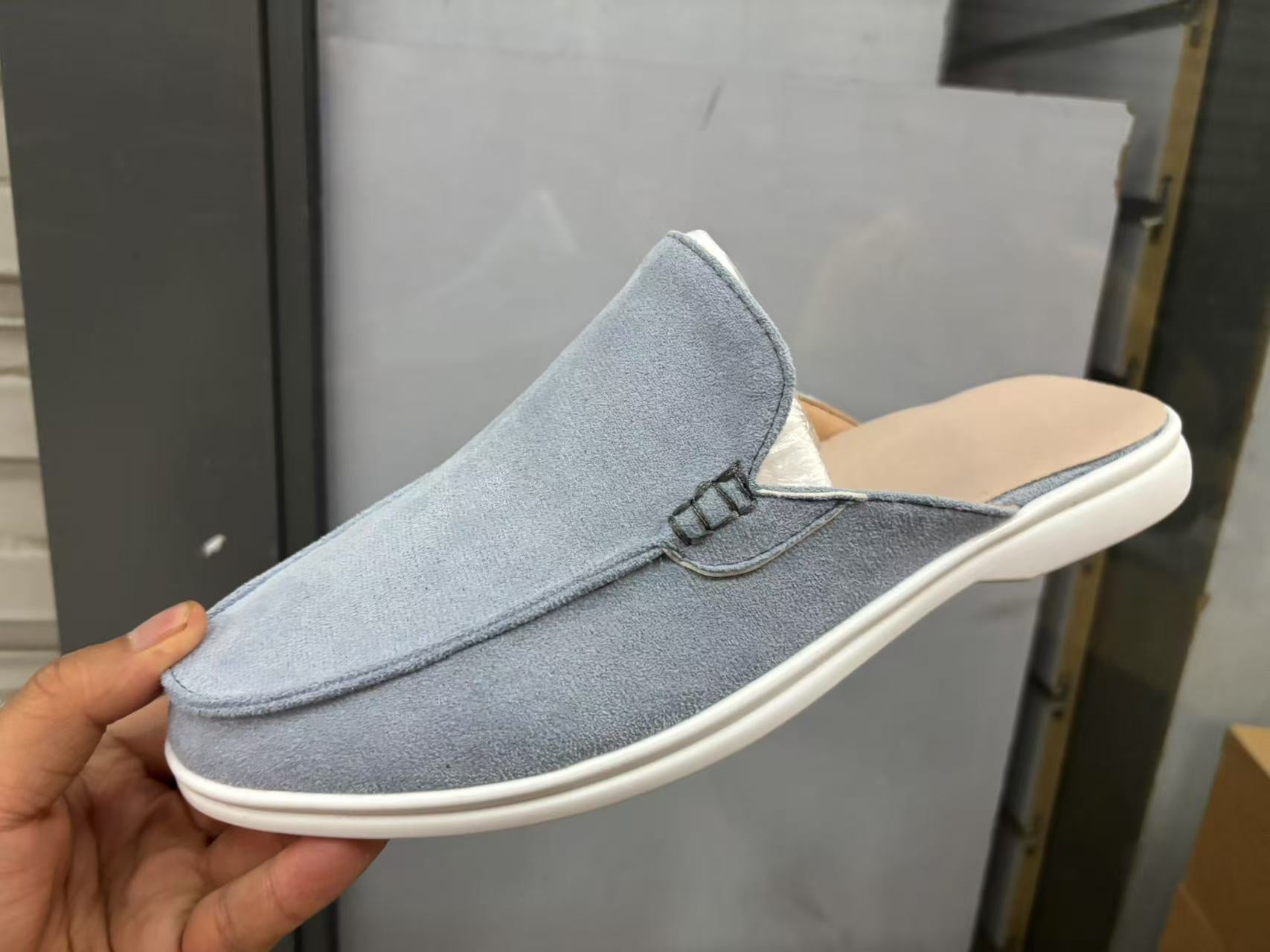 Mule Suede Open Back Slip On