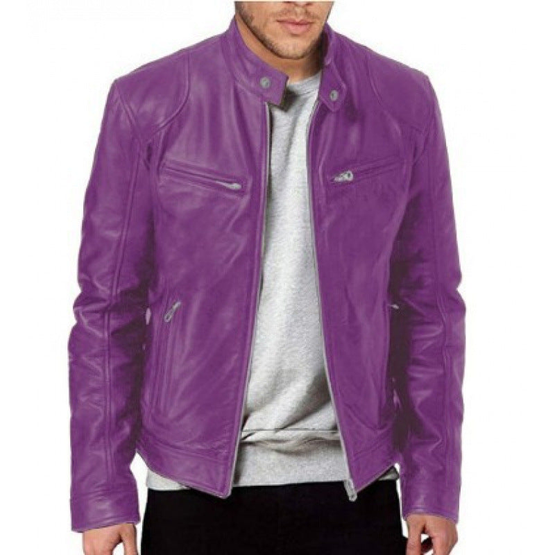 Jacket Leather Rider Structured Fit