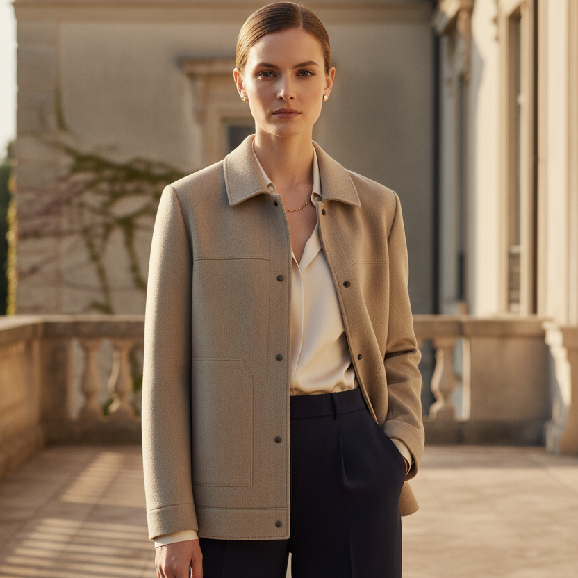 Old Money Women's Naples Wool Jacket Coat