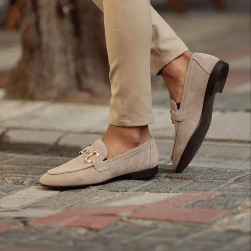 Horsebit Suede Loafers Suede Upper Metal Horsebit Detail Slip On Smart Casual