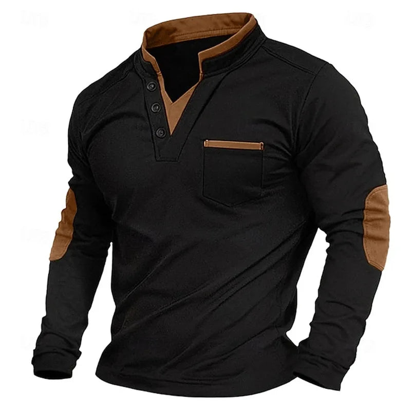 Men's Classic V-Neck Casual Sweatshirt original product view 1