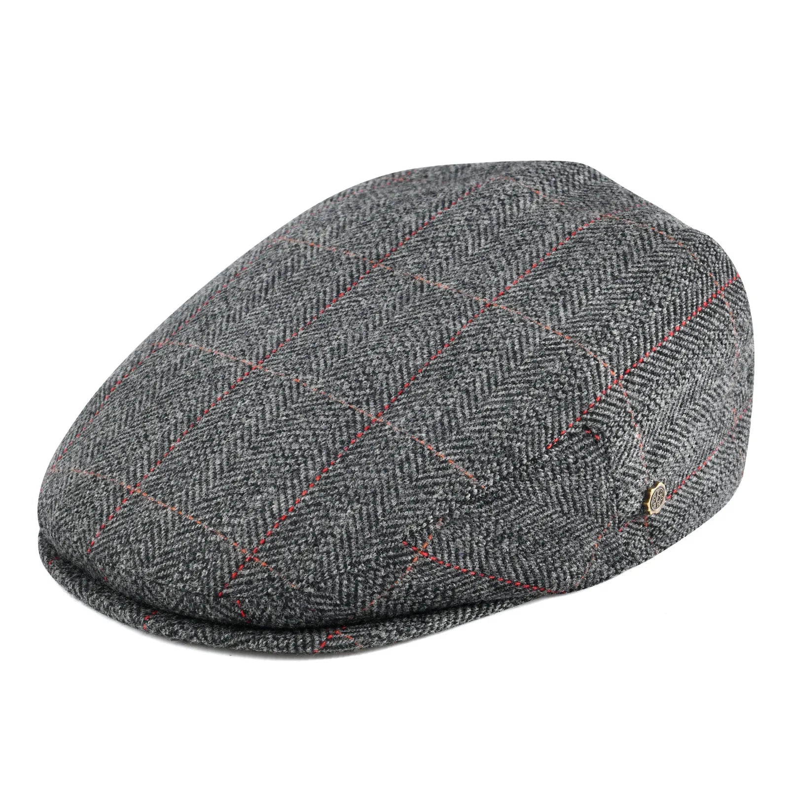 Men's Flat Cap Herringbone Texture Classic Style