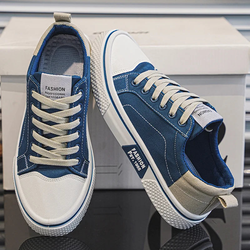 Men's Low-Top Lace-Up Skate Trainers original source photo 1