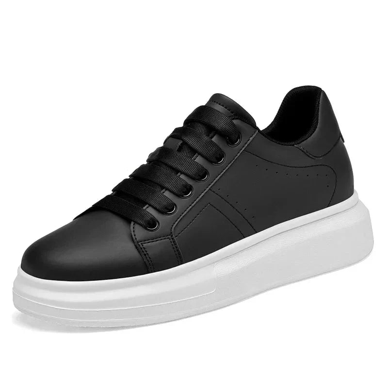 Sneaker Low Top Platform Sole Lace Up Perforated