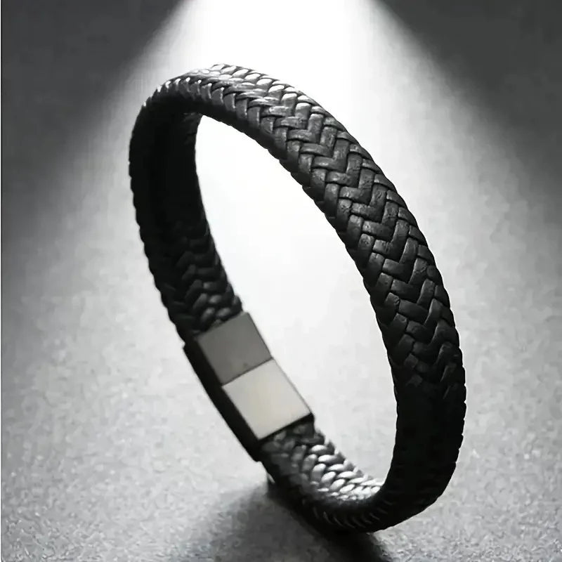 Bracelet Leather Magnetic Clasp