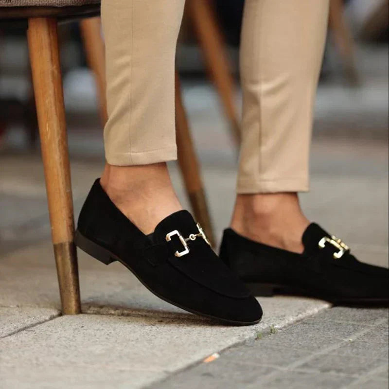Horsebit Suede Loafers Suede Upper Metal Horsebit Detail Slip On Smart Casual