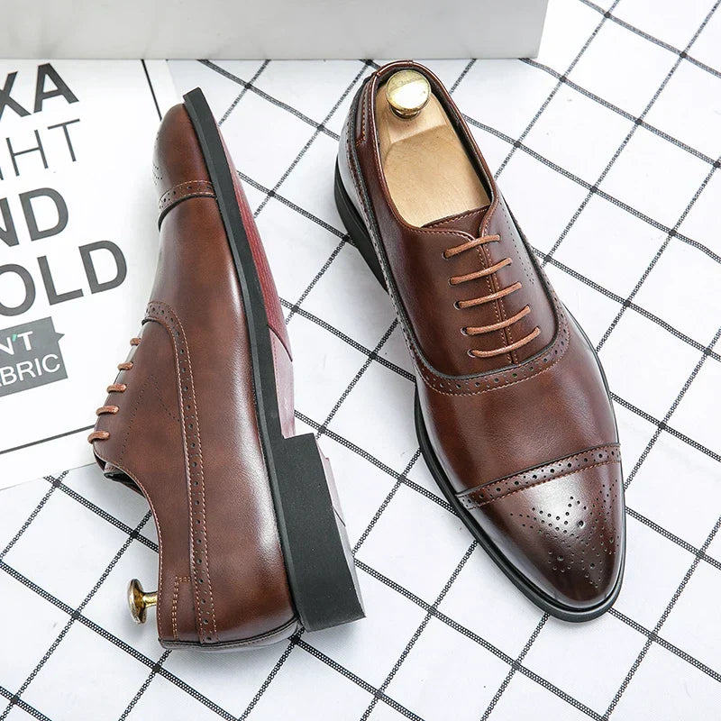 Hector | Men's Classic Cap-Toe Oxford Dress Shoes