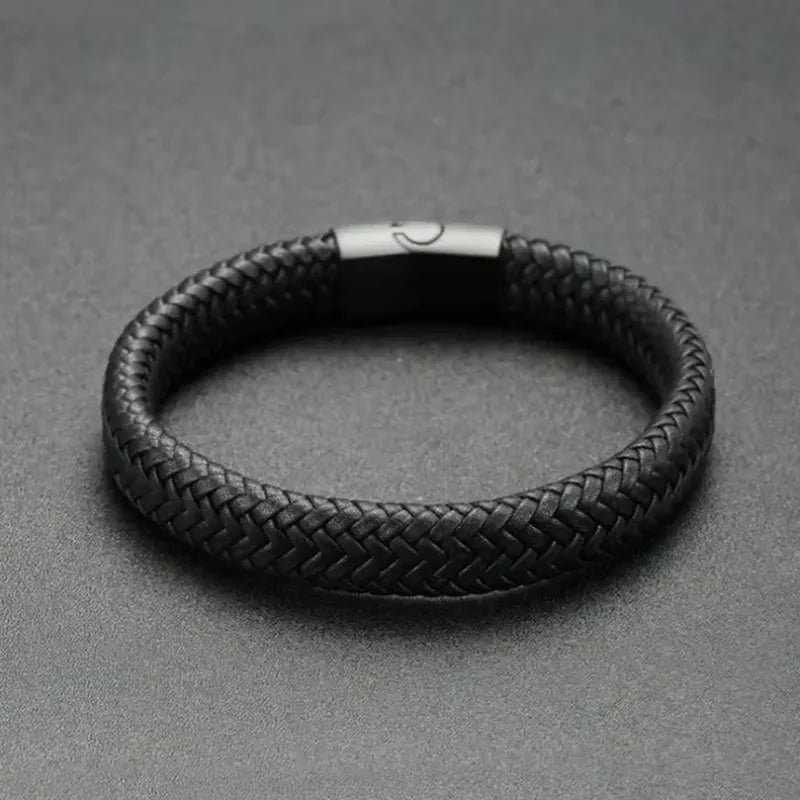 Bracelet Leather Magnetic Clasp