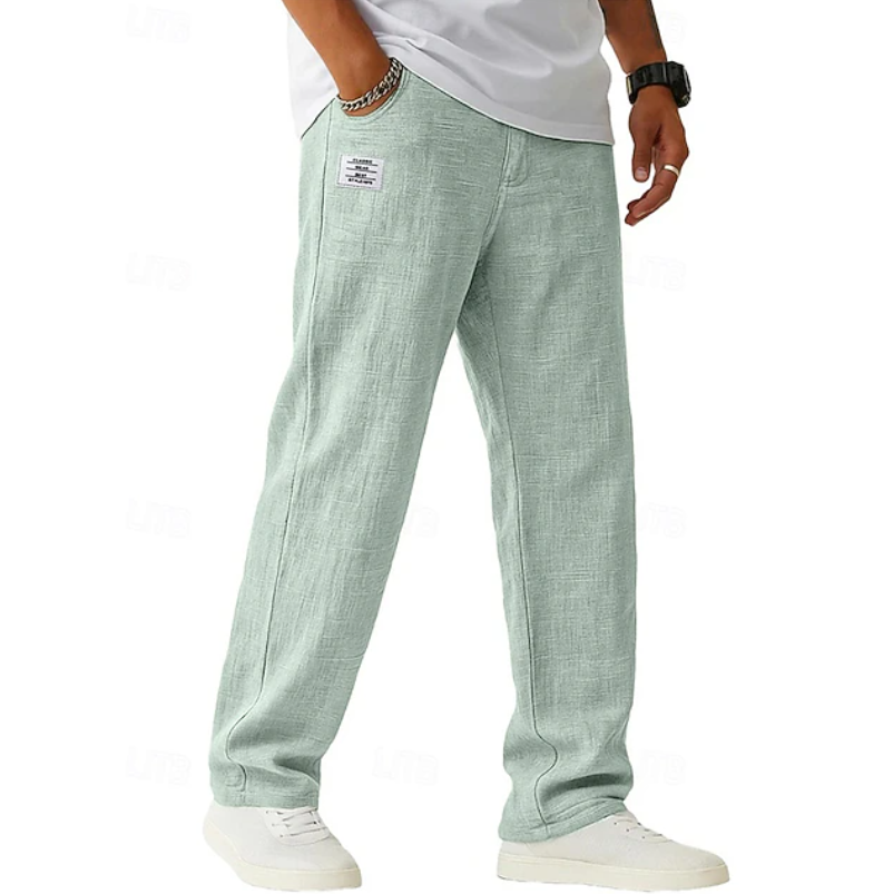 Men's Relaxed Straight-Leg Casual Trousers original product view 1
