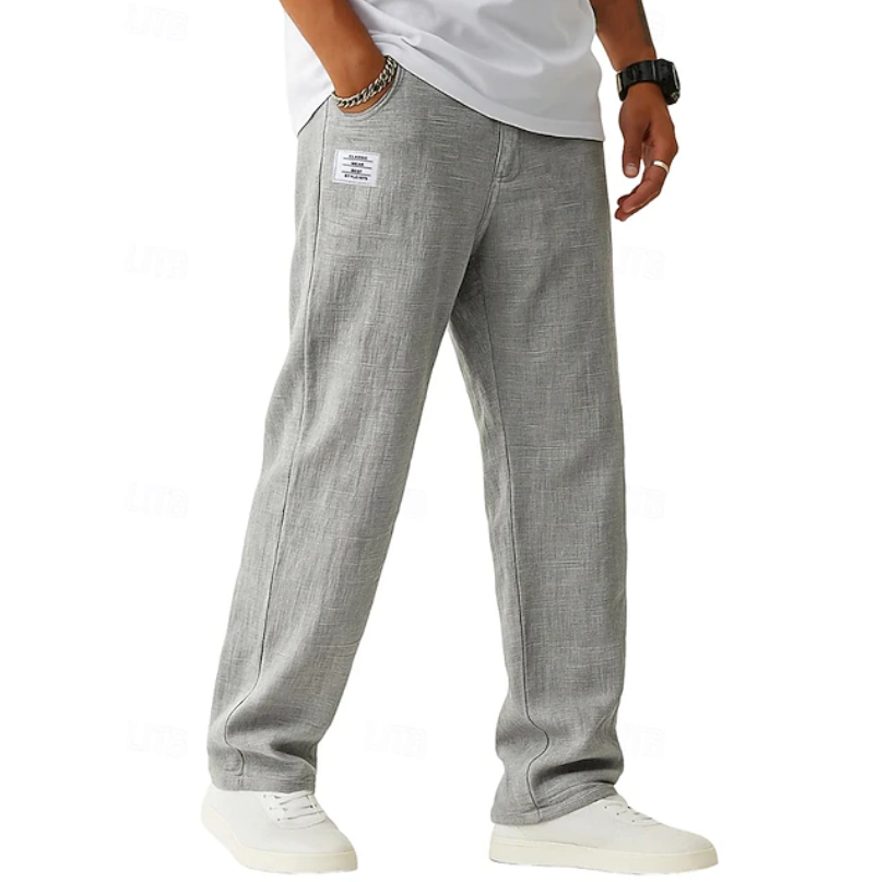 Men's Relaxed Straight-Leg Casual Trousers original product view 2